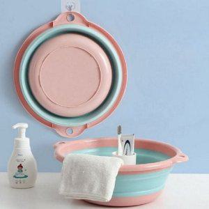 다용도 접이식 벽걸이 세수 폴딩 캠핑용 휴대용 대야