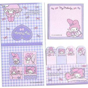 점착 스티키 문구 일러스트 학생 메모 메모지 다이어리