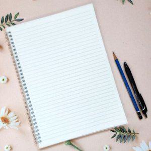 줄 반투명 메모노트 a4 학습 스프링 필기 노트