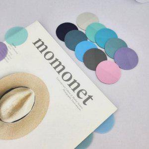 포인트 원형 북마크 다이어리 메모지 공부용 학교