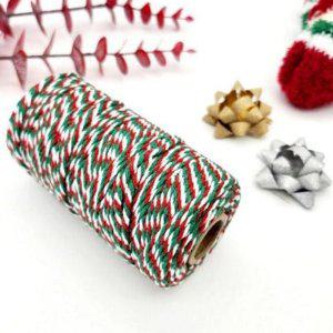 포장 삼색트 크리스마스 포장용 끈 선물 면트 베이커리 데코레이션