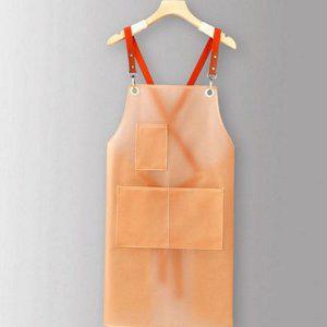 방수 반투명 어깨 앞치마 tpu 성인 주방 투명