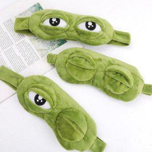 직장인 낮잠용 수면 개구리 안대 부드러운 마스크 눈 가리개