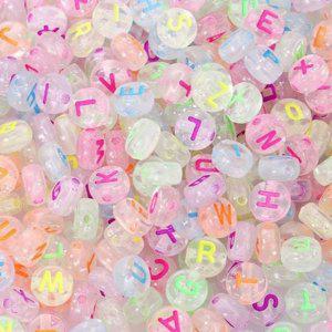 비즈 액세서리 알파벳 핸드메이드 만들기 야광 이니셜 아크릴 공예용