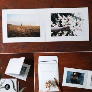 다용도 액자 탁상용 4x6 양면 5x7 사진 종이 접이식