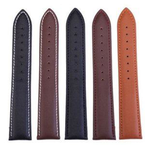스트랩 교체 클래식 방수 줄 스티치 소가죽 시계 생활