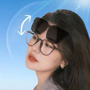 운전 편광 클립온 선글라스 커버 야간 덮어쓰는 눈부심 가벼운