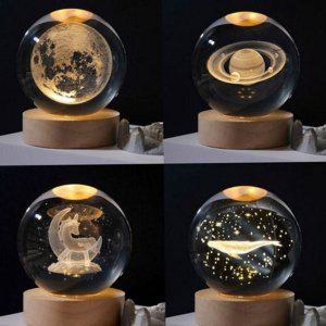 아이 인테리어 크리스탈 조명 led 수정구 탁상 침실 무드등