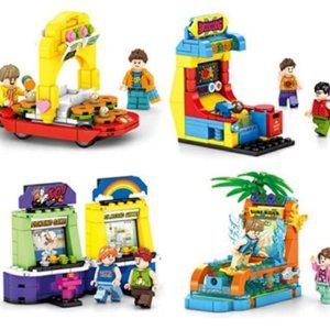 블록 장식 피규어 조립 키덜트 오락실 소형 게임기