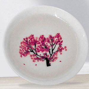 술잔 잔 사케 감성 선물 변색 벚꽃 고급 도자기 온도