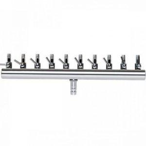 수조용 어항 10구 스테인레스 수족관 분배기 공기량 에어