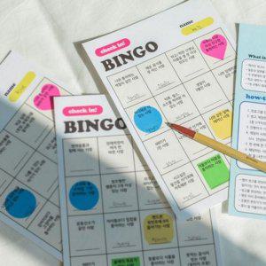 체크인 레크레이션 참여형 빙고 게임 관계 브레이킹 워크숍 아이스