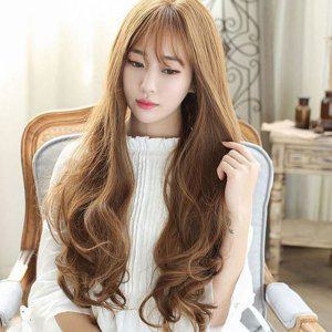 여성 데일리 통가발 여신 패션 머리 고열사 웨이브