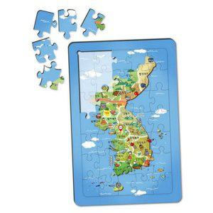 대한민국 교육용 학습 어린이 초등 유아 지리 퍼즐 지도