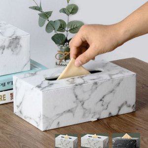 티슈 직사각형 모던 케이스 인테리어 대리석 차량용 가죽