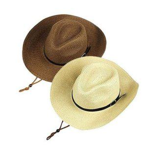남성 비치 밀짚 린넨 접이식 와이드챙 여름 모자