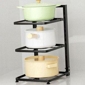 탄소강 주방 싱크대 선반 냄비 프라이팬 정리대 수납