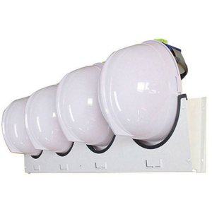 보관함 거치대 스틸 벽걸이 4구 걸이대 산업용 안전모 정리함