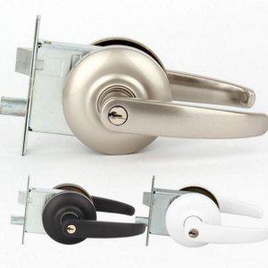 열쇠형 방문 도어락 문고리 손잡이 교체 화장실용 좌우 겸용