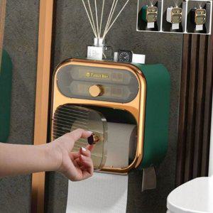 디스펜서 케이스 화장실 방수 욕실 휴지 벽걸이 수납함 두루마리휴지