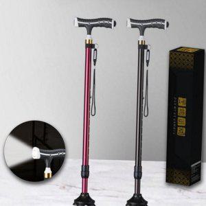 네발 안전 선물 지팡이 어르신 접이식 휴대용 경량