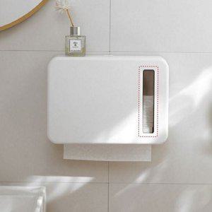 휴지 디스펜서 욕실 주방 무타공 케이스 슬림 종이 핸드타월