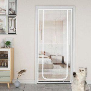 베란다 지퍼식 지퍼형 방문형 현관문 방충망 폴리에스테르