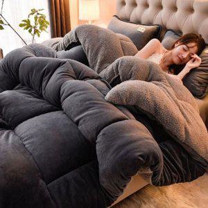 이불 벨벳 겨울 따뜻한 극세사 차렵 침구 두꺼운