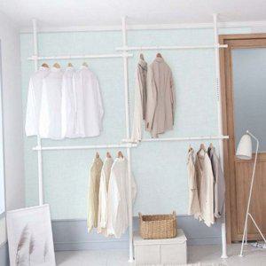 기둥식 공간 행거 이동식 튼튼한 정리 천장 옷방