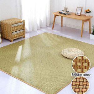 거실 원룸 등나무 카페트 매트 직사각 여름 라탄 러그