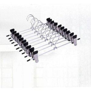 다용도 옷장 옷걸이 튼튼한 집게 방지 금속 스테인레스 미끄럼