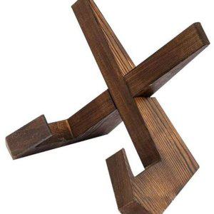 다용도 거치대 원목 우드 나무 태블릿