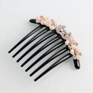 비녀 웨딩 진주 장식 머리 헤어 액세서리 데일리 올림 뒤꽂이