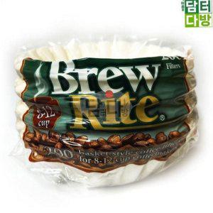 브루잉 드립 원형 200매 종이 여과지 필터지 커피