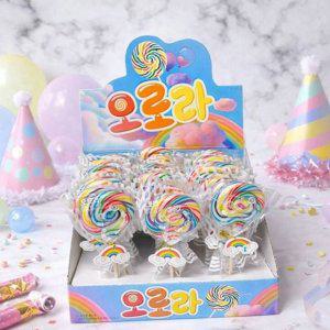 사탕 막대 롤리팝 대용량 30개입 간식용 회오리 무지개 파티용