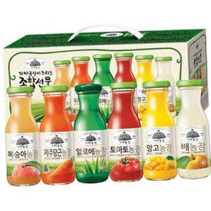 선물세트 180ml 복숭아 혼합 음료 주스 알로에 과채