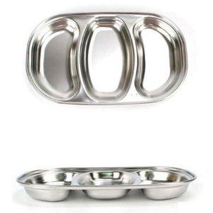 스텐 어린이 아동 식판 반찬 유아 3구