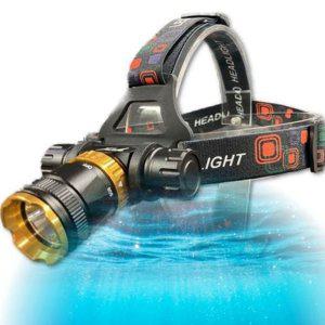 아웃도어 방수 잠수 고성능 다이빙 헤드 랜턴 캠핑용