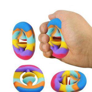 알록달록 푸쉬 집중력 장난감 팝잇 해소 실리콘 스트레스 피젯 토이