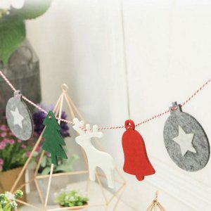 연출 리스 벽장식 겨울 펠트 장식 데코 크리스마스 가랜드