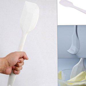 알뜰 일체형 실리콘 베이킹 주방통 다용도 스크래퍼 주걱 위생