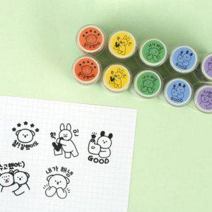 어린이 칭찬 아동 다이어리 문구용 스탬프 자동