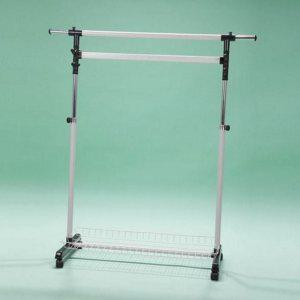 이동식 다용도 행거 옷걸이 선반형 수납 이단