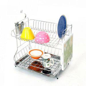 정리대 2단 수저 물받이 스테인레스 싱크대 건조대 식기