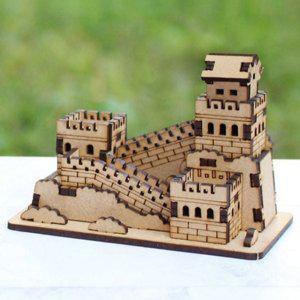 조립 나무 모형 어린이 만리장성 선물 교육용 건축