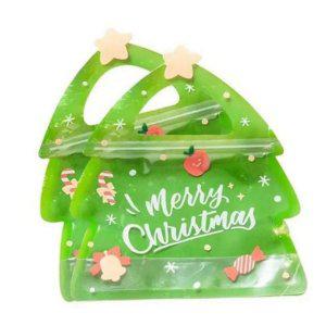 지퍼 크리스마스 홀리데이 사탕 선물 포장 봉투 간식