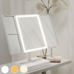 탁상 3면 확대 메이크업 화장 led 거울 충전식