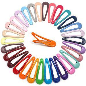 헤어핀 메탈 무지 핀 레인보우 똑딱 데일리 글리터