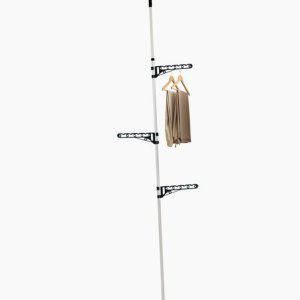 행거 정리 옷걸이 조절 기둥식 공간 다용도 높이 이동식