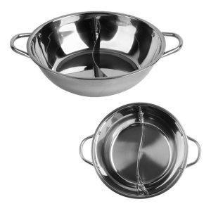 오뎅탕 어묵꼬치 스텐 반반냄비 28cm 훠궈 샤브샤브 조리용기